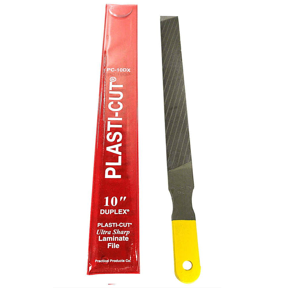 10" Plastic-Cut Duplex® Laminate File - Main Image