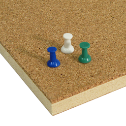 Tackable Corkboard - Brown, 1/2" Thick 48.5" x 96.5" - Richwood Industries Inc.