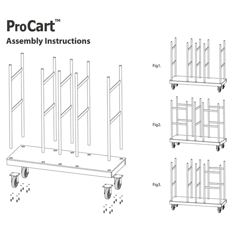 ProCart Material Handling Lateral Cart (2/Pack) Alt 5 - Image