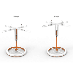 SprayTwirly Heavy Duty Rotating Spray Table, Orange/White Alt 1 - Image