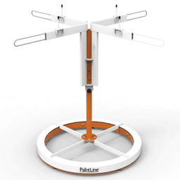 SprayTwirly Heavy Duty Rotating Spray Table, Orange/White Alt 2 - Image