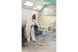 SprayTwirly Heavy Duty Rotating Spray Table, Orange/White Alt 5 - Image