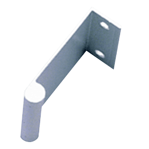 1" Extruded Aluminum Angle Bulb Pull, Aluminum - Main Image