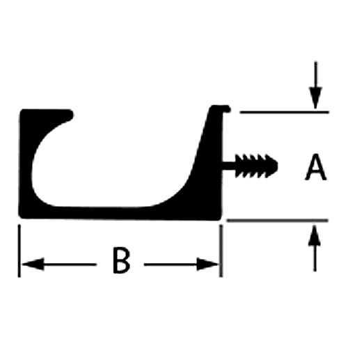 Aluminum Saw-Kerf Mounted Pull - Paramount Extrusions
