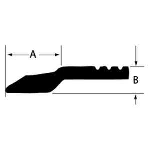 5339 1-7/8" x 72" Aluminum Interlocking Long Wall Clip - Main Image