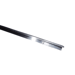 21" Hanging File Rail, with Holes, L-Shaped, 1/2" x 1/2", Aluminum - Main Image