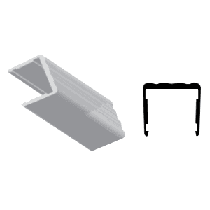 8'''' anodized aluminum shelf stiffener by Paramount Extrusions