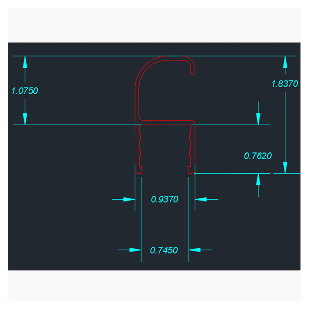 Reliable and durable garage handle made by Paramount Extrusions