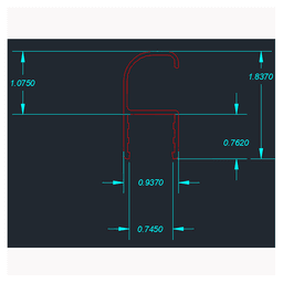 Reliable and durable garage handle made by Paramount Extrusions