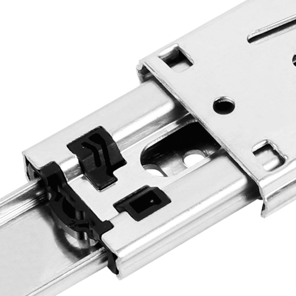 Lever Disconnect Unhanded Drawer Slide for Frameless and Face Frame Applications