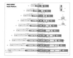 PRO100SC Hole Pattern