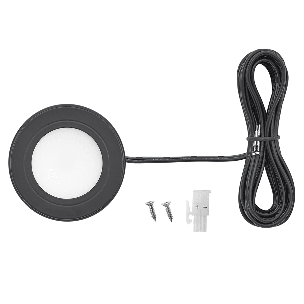 Pro R514 3W Warm White 2 Light Puck Kit, Black - Image 2