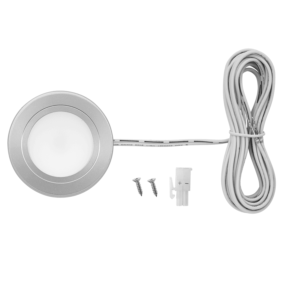 Pro R520 3W Warm White 5 Light Puck Kit, Nickel - Image 2