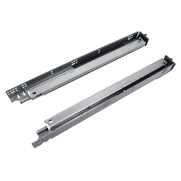 12" Drawer Slide for Frame and Frameless Cabinets, Slotted Mounting Holes, 6-Way Adjustable 3D Locking Device