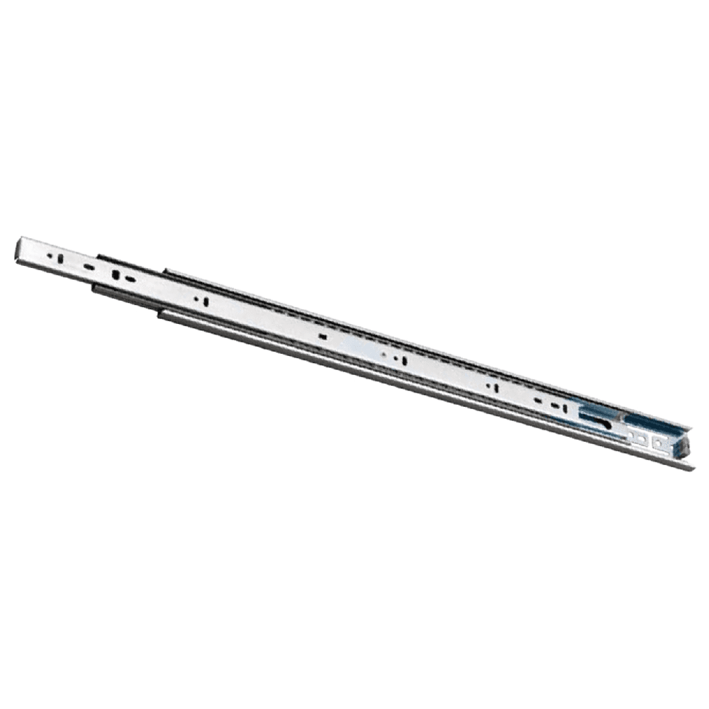 PRO80 Drawer Slide - Full Extension, 80lb Capacity, Side-Mount, Bright Zinc Finish