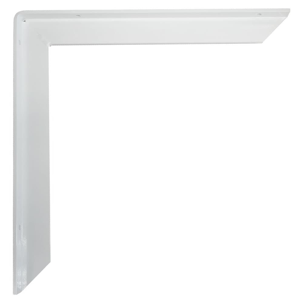 18" Aluminum Counter & Support Bracket, Powder Coat White Finish-Main Image