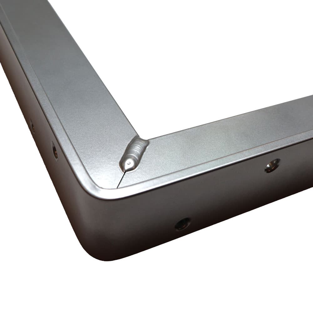 24" Aluminum Counter & Support Bracket, Powder Coat Chrome Finish-Alternate View