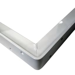 24" Aluminum Counter & Support Bracket, Powder Coat White Finish-Alternate View