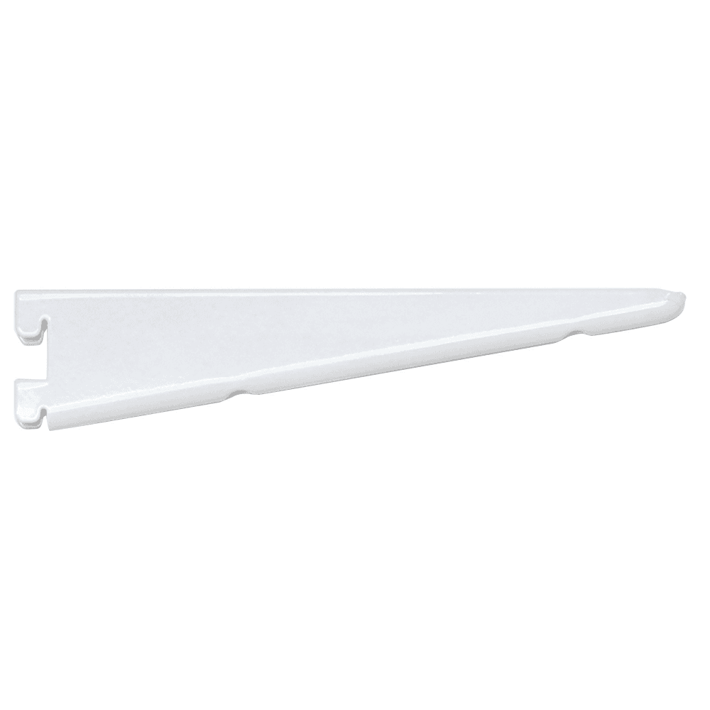 15.18" PRO Value Premier Heavy-Duty Double Slot Shelf Bracket, White Finish 10/Box