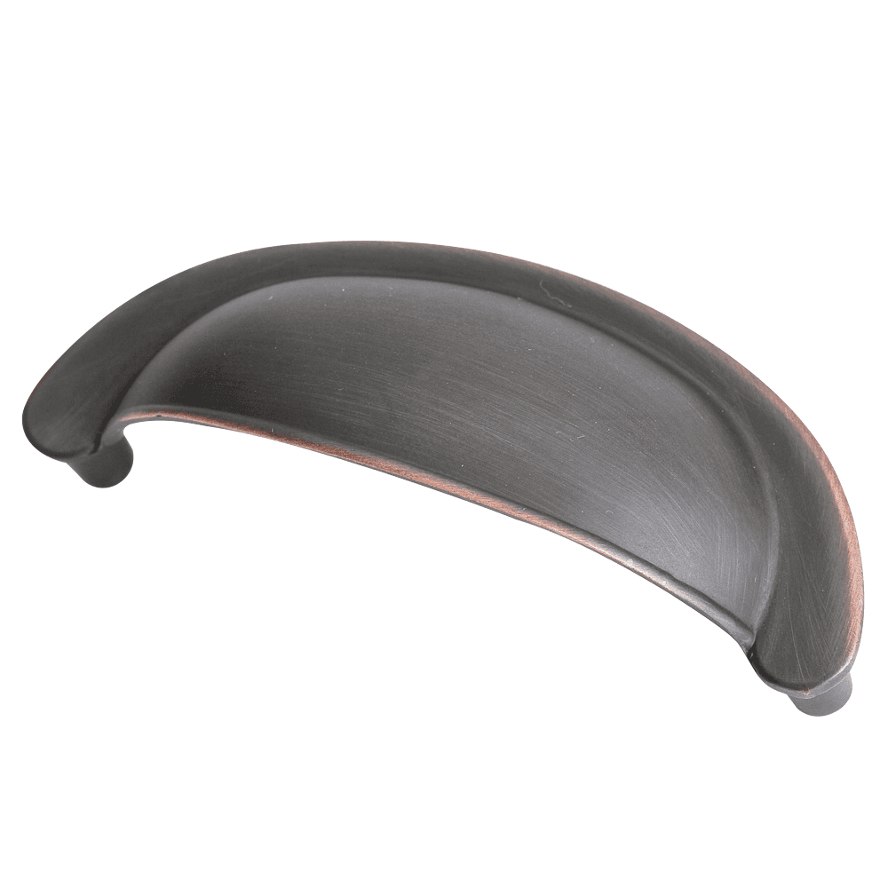 Sleek Pro Cup Pull in Satin Nickel Finish for Cabinet Renovations