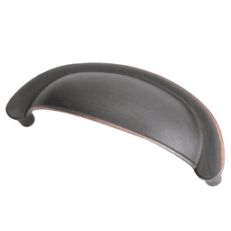 Sleek Pro Cup Pull in Satin Nickel Finish for Cabinet Renovations