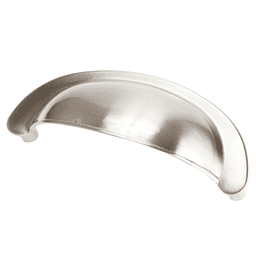 Pro Satin Nickel 3" Classic Cup Pull on Cabinet Door