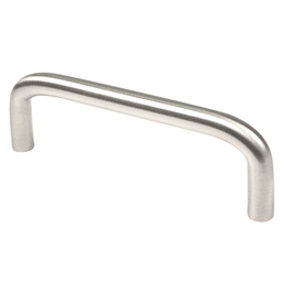 Pro 3-1/2" Commercial Wire Pull, Satin Nickel - Front View