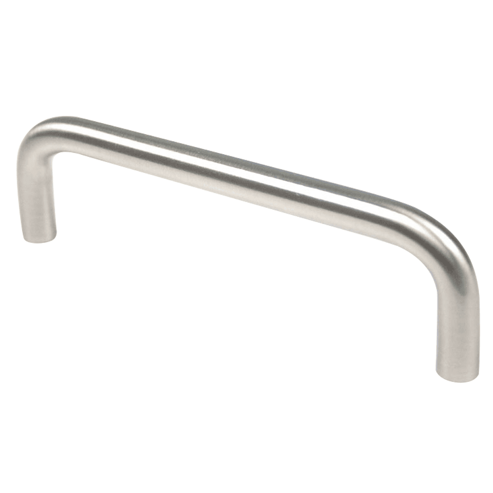 Pro 4" Commercial Wire Pull in Satin Nickel Finish for Cabinets and Drawers