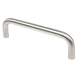Pro 4" Commercial Wire Pull in Satin Nickel Finish for Cabinets and Drawers