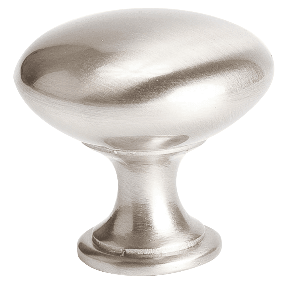 Close-up of Pro 1-1/4" Satin Nickel Commercial Round Knob