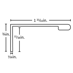 Satin Nickel Edge Finger Pull Hardware