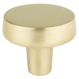 Mod Round Knob in Satin Champagne Finish, 1-7/32" Size