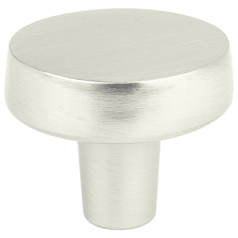 1-7/32" round knob with 7/16" base diameter and 8-32 x 1" screw size