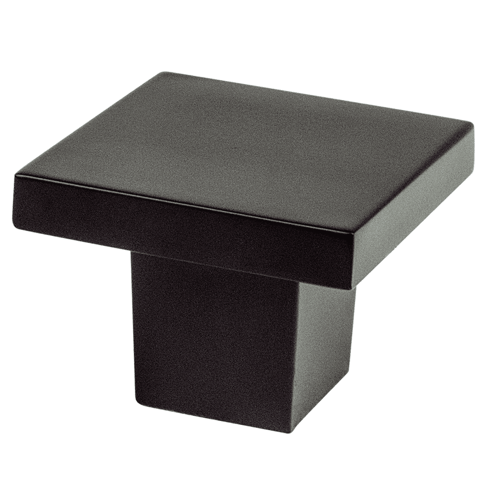 Pro 1-5/32" Mod Square Knob in Satin Champagne Finish