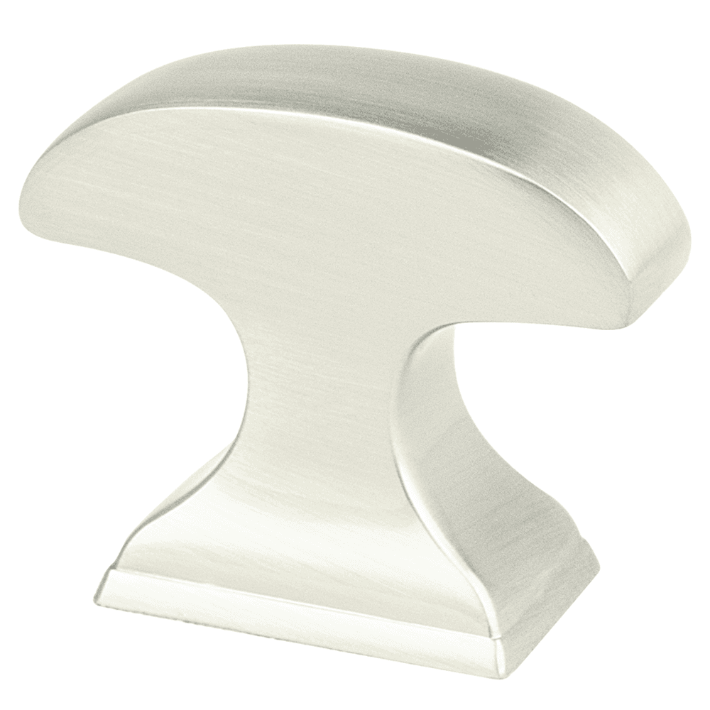 1-3/8" Curved Knob from Mod Collection in Satin Nickel finish