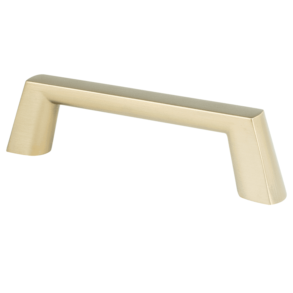 Pro 96mm Mod Bar Pull in Satin Champagne finish with 19/32" base diameter and 8-32 x 1" screw size