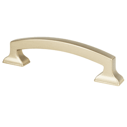 Mod Collection Arch Pull in Satin Champagne, 96mm with 19/32" base diameter