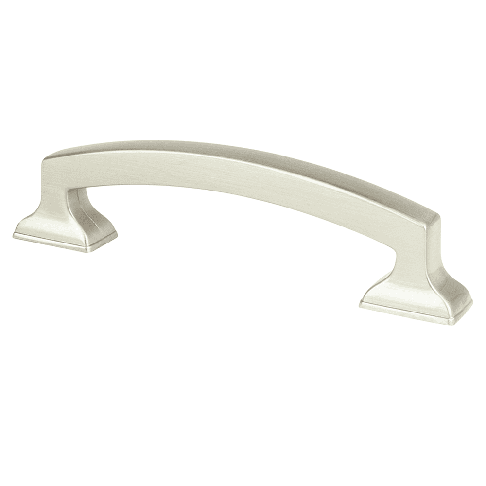 Pro 96mm Satin Nickel Mod Arch Pull with 19/32" base diameter