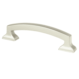 Pro 96mm Satin Nickel Mod Arch Pull with 19/32" base diameter