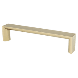 128mm Mod Bar Pull in Satin Champagne Finish with 3/4" Base Diameter and 8-32 x 1" Screw Size