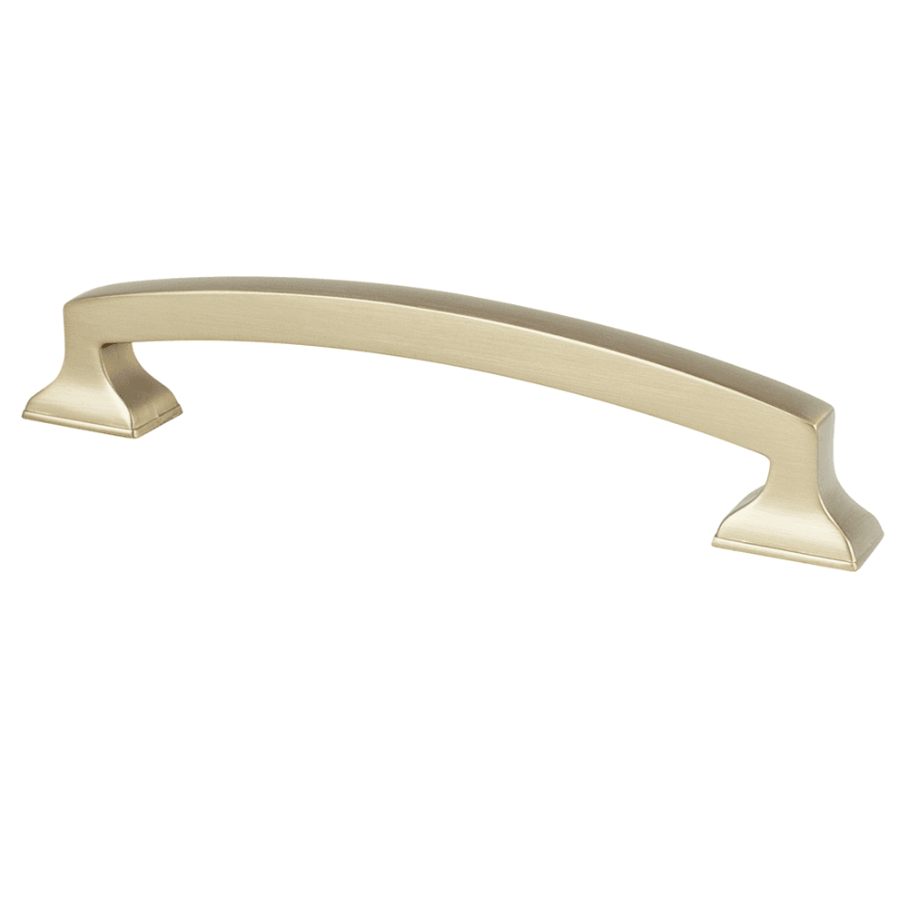128mm Mod Arch Pull in Satin Champagne finish, Mod Collection