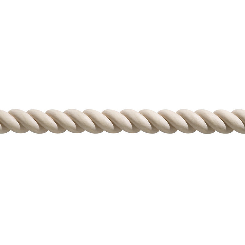 Pro Maple Standard Twist Split Rope Molding, 96" x 3/4" - Unfinished Wood