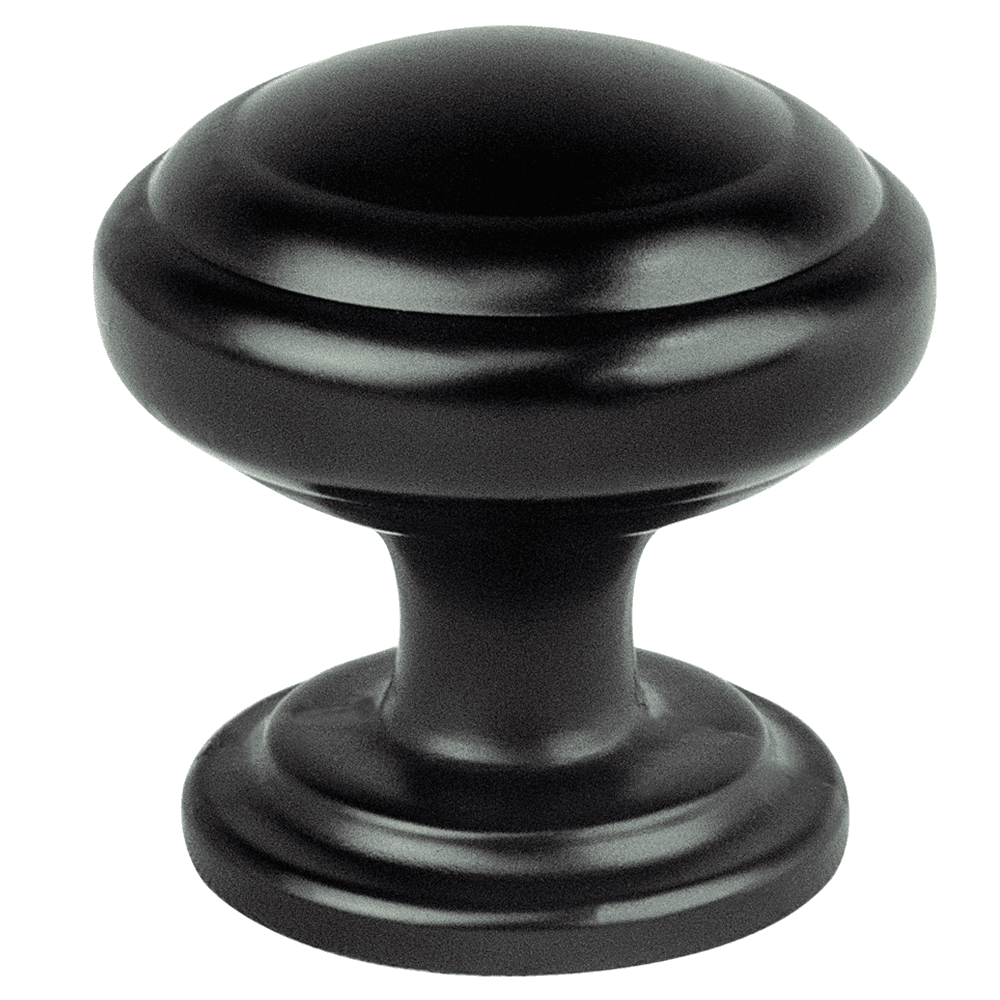 Satin Champagne 1-1/4" Round Knob, Preferred Collection, 1" Base Diameter, 8-32 x 1" Screw Size