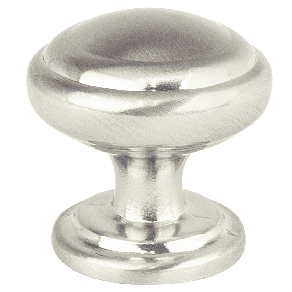 1-1/4" Round Knob with 1" Base Diameter and 8-32 x 1" Screw Size