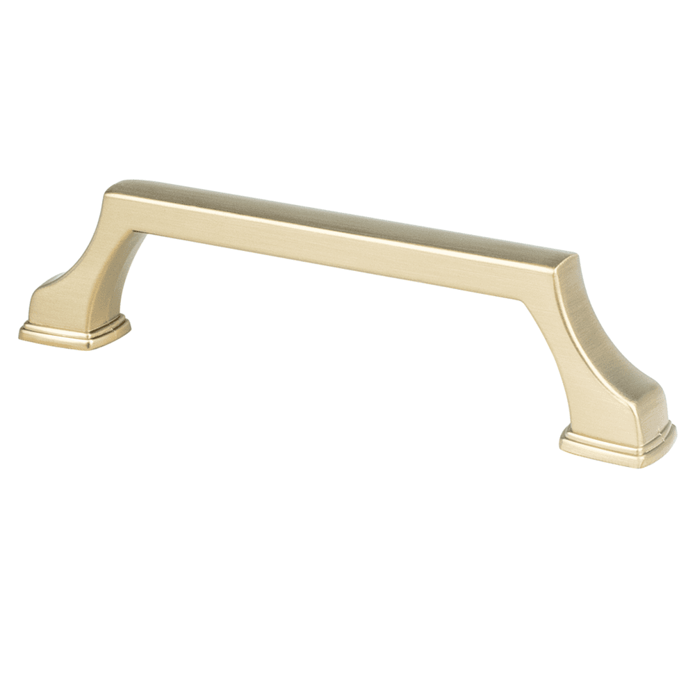 Pro 96mm Preferred Bar Pull in Satin Champagne finish with 5/8" base diameter