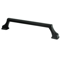 Satin champagne 128mm bar pull with 5/8" base diameter, screw size 8-32 x 1"
