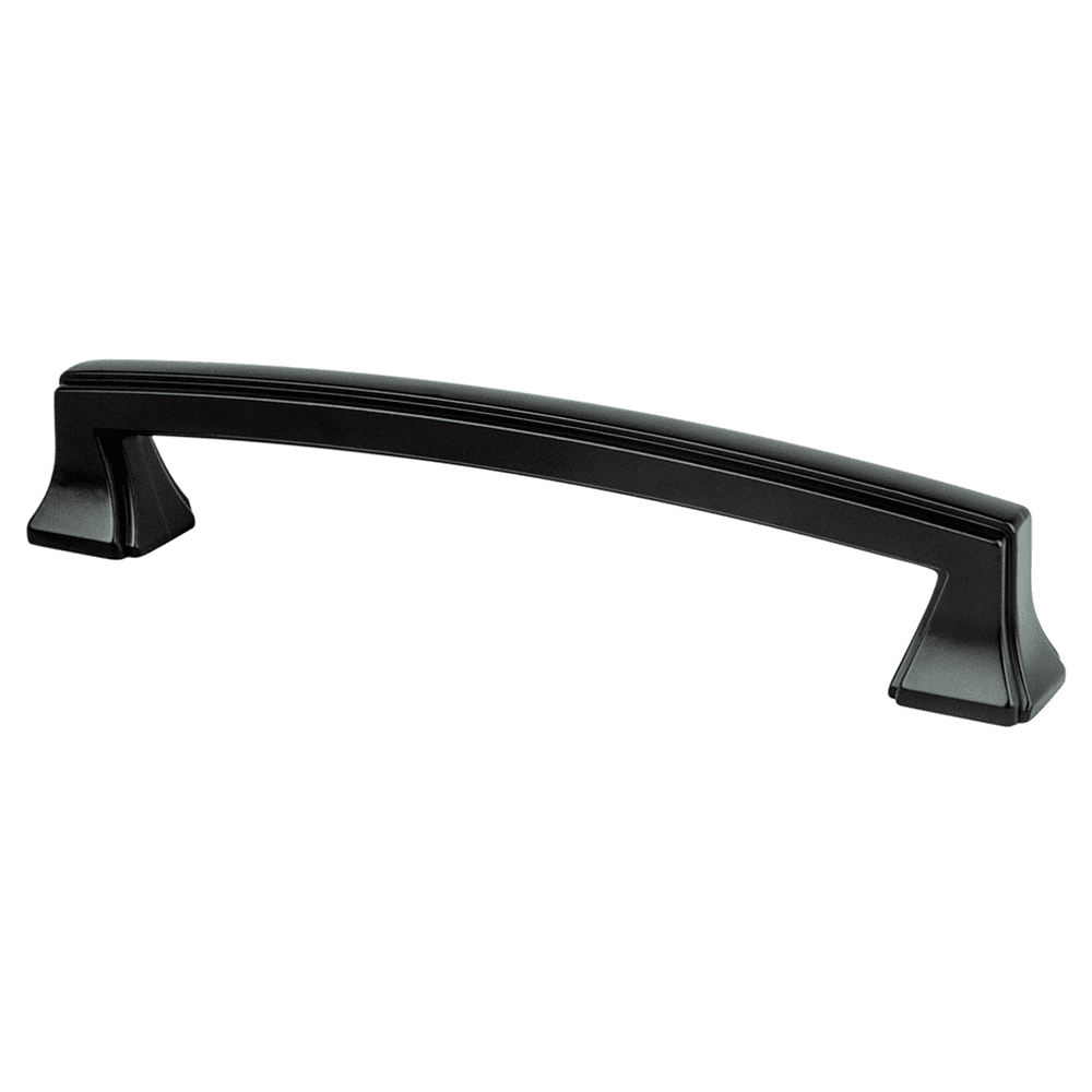 Satin champagne bar pull with 3/4" base diameter and 8-32 x 1" screw size