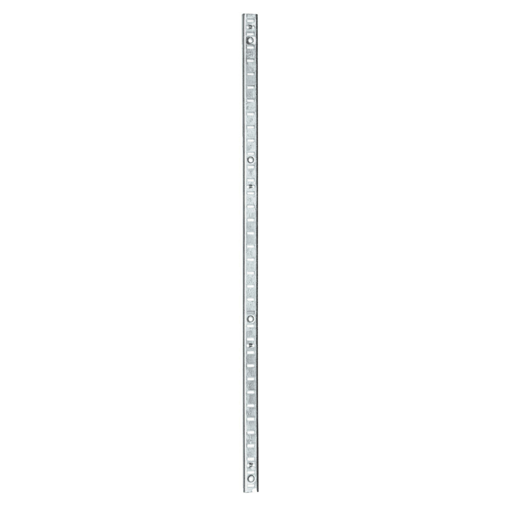 96" Pro Value Heavy-Duty Pilaster Standard with Bright Zinc Finish, 10/Box for Bookcases, Closets, Entertainment Centers, and Cabinets