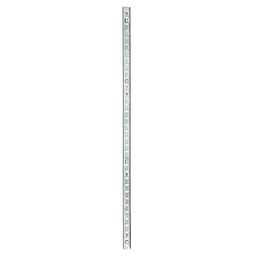 96" Pro Value Heavy-Duty Pilaster Standard with Bright Zinc Finish, 10/Box for Bookcases, Closets, Entertainment Centers, and Cabinets