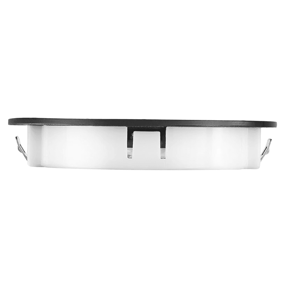 Top-down view of Pro LED Puck Light - Warm White - Black